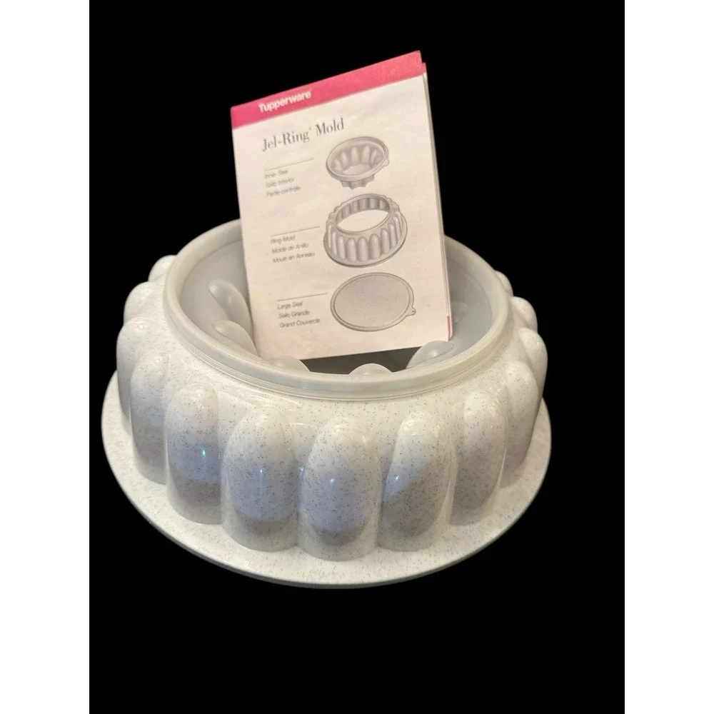 Tupperware Jello Mold Ice Ring Large 3 Piece New